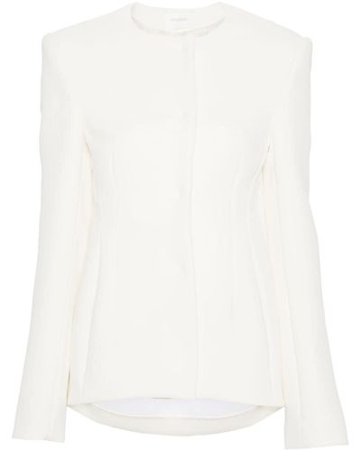 Sportmax Chaqueta ajustada con detalle remarcado - Blanco