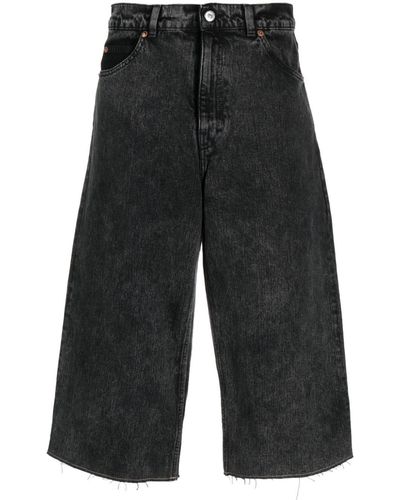 Our Legacy Weite Cropped-Jeans - Schwarz