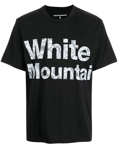 White Mountaineering T-shirt Met Logoprint - Zwart