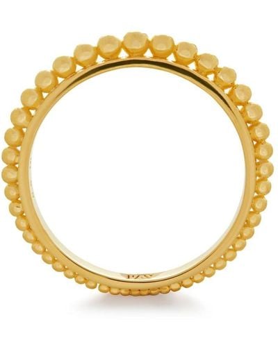 Monica Vinader Deia Bead-embellished Stacking Ring - Metallic
