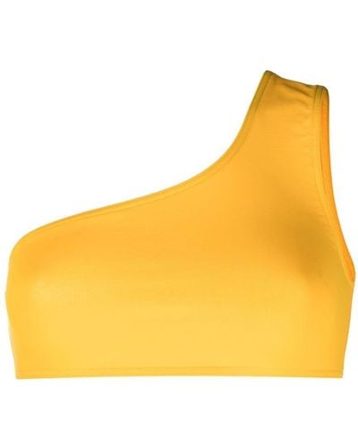 Eres Symbole One-shoulder Bikini Top - Yellow