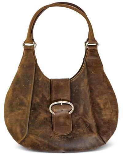Paloma Wool Morgan Leather Tote Bag - Brown