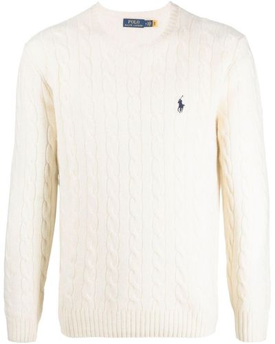 Polo Ralph Lauren Jersey con logo bordado - Blanco
