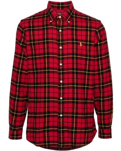 Polo Ralph Lauren Geruite Overhemd - Rood