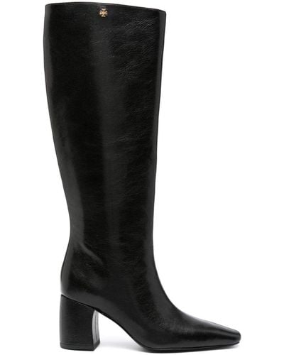 Tory Burch Banana 70mm Leather Boots - Black