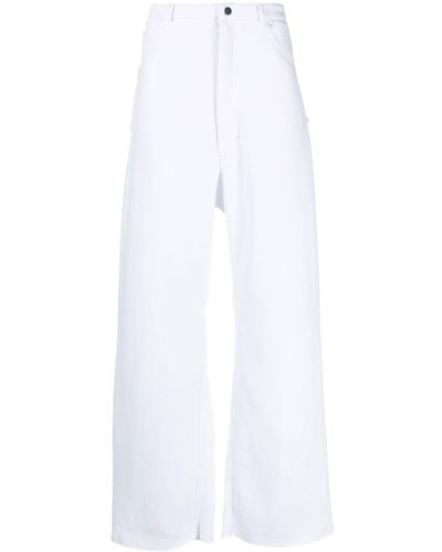 Natasha Zinko Box-shaped Pockets Pants - White