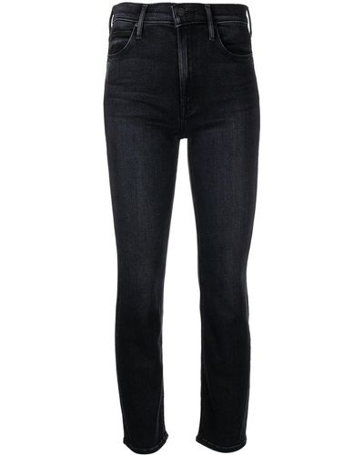 Mother Cropped Jeans - Zwart