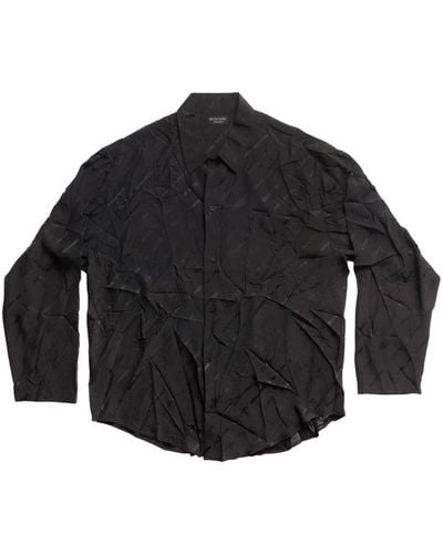Balenciaga シルクシャツ - ブラック