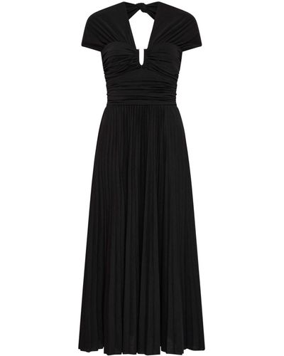 Rebecca Vallance Madison Vネックドレス - ブラック