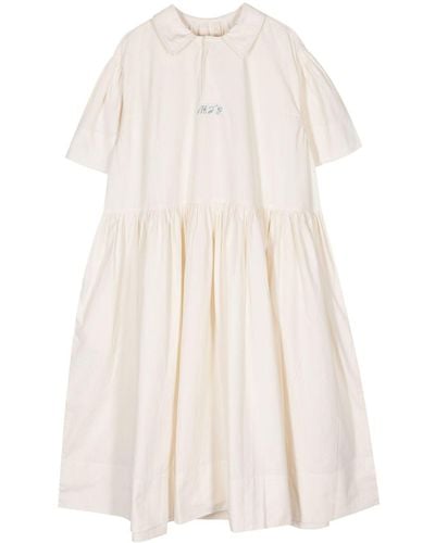 STORY mfg. オーガニックコットン ドレス - ホワイト
