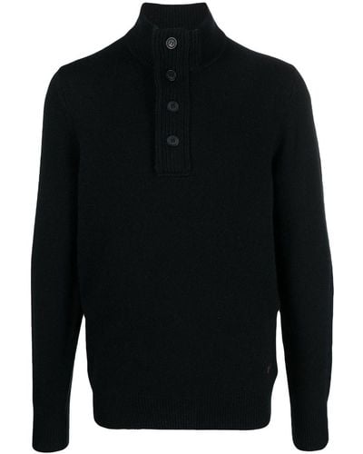 Barbour Essential Pullover mit Reißverschluss - Schwarz