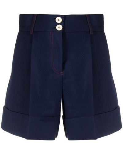 See By Chloé High-waisted Shorts - Blue