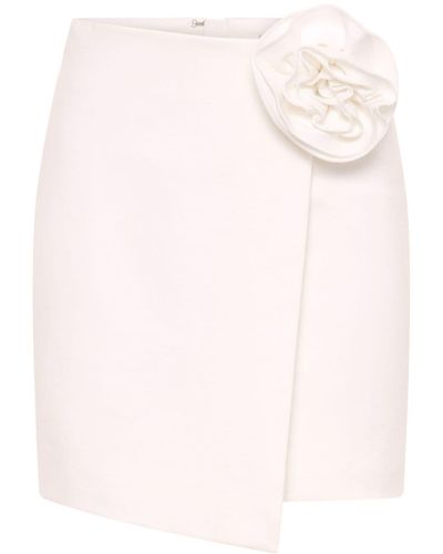 Nicholas Saylor Floral-appliqué Mini Skirt - Pink