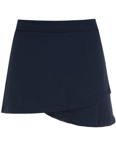 Amir Slama Wrap Mini Skirt - Blue
