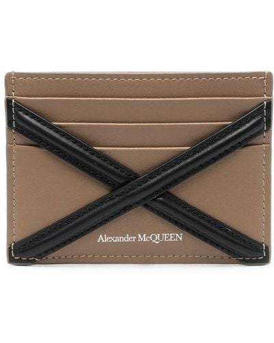 Alexander McQueen Portemonnaie mit Farbkontrast - Weiß