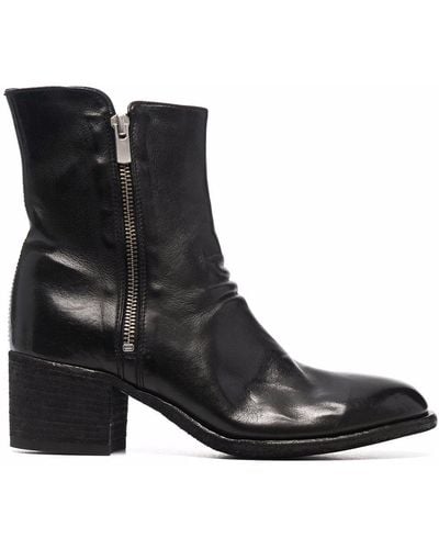 Officine Creative Denner 103 Leather Boots - Black