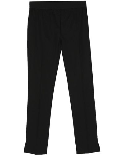 Twin Set Elasticated-waist Slim-cut Trousers - Black