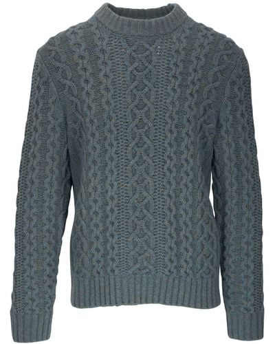 Vince Cable-knit Sweater - Blue