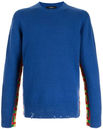 Versace グレカ セーター - ブルー