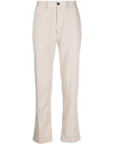 Sunspel Slim-fit Cropped Trousers - Natural