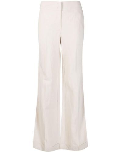 ..,merci Wide-leg Concealed-fastening Pants - White