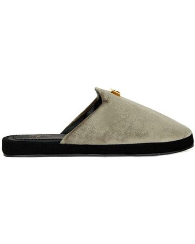 Giuseppe Zanotti Domitille Fluwelen Slippers - Groen