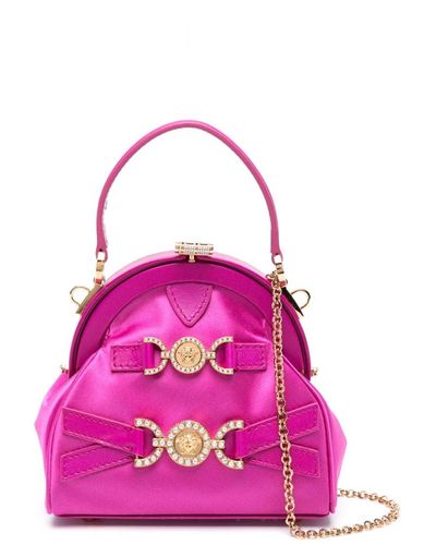 Versace Medusa '95 Satin Tote Bag - Pink