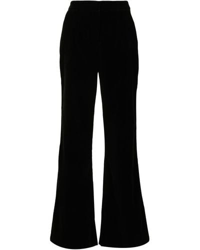 Costarellos Flared High-waisted Trousers - Black