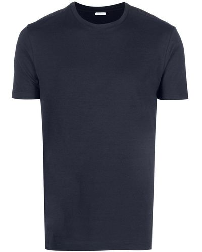 Malo Short-sleeved Stretch-cotton T-shirt - Blue