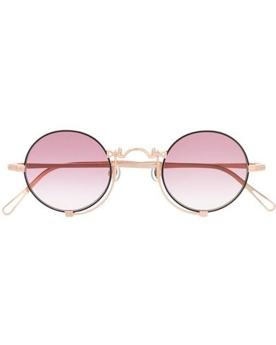 Matsuda Gafas de sol con montura circular - Rosa