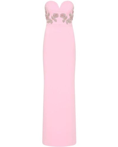 Rebecca Vallance Jenna Strapless Gown - Pink