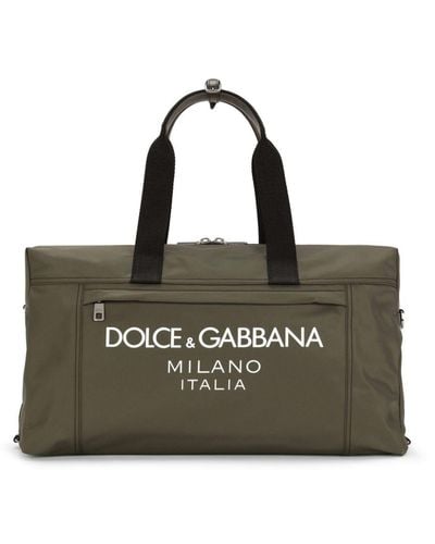 Dolce & Gabbana Logo-stamp Holdall Bag - Black