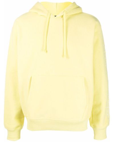 Stussy Embroidered-logo Hoodie - Yellow