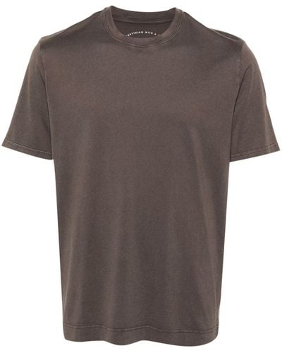Fedeli T-Shirt aus Baumwolljersey - Grau