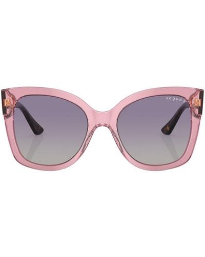 Vogue Eyewear Occhiali da sole a farfalla con effetto tartarugato - Rosa