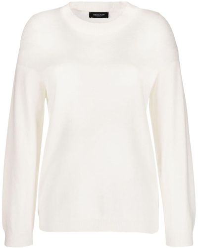 Fabiana Filippi Ribbed Virgin-wool Sweater - White