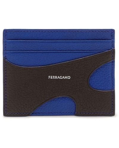 Ferragamo カードケース - ブルー