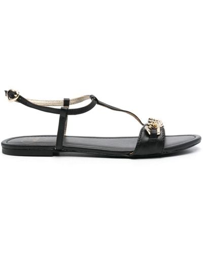 Love Moschino Chain-link Detail Sandals - Black