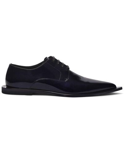 Dolce & Gabbana Patent Leather Derby Shoes - Blue