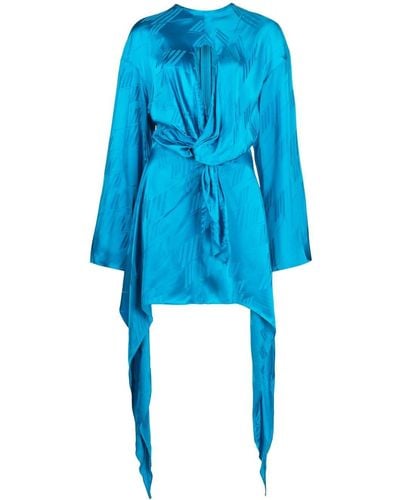 The Attico Robe longue - Bleu