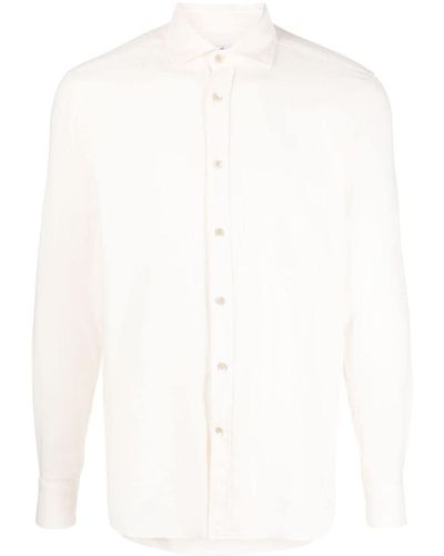 Boglioli Long-sleeve Buttoned Shirt - White
