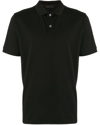 Prada Klassisches Poloshirt - Schwarz