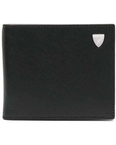Aspinal of London 6 Cc Logo-plaque Leather Wallet - Black