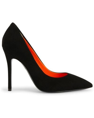 Giuseppe Zanotti Lucrezia 105mm Suede Court Shoes - Black