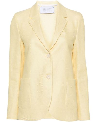 Harris Wharf London Knitted Single-breasted Blazer - Natural