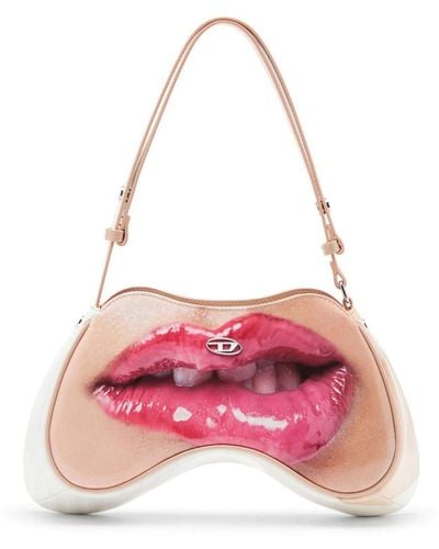 DIESEL Play Lips-motif Shoulder Bag - Pink