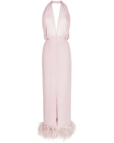 16Arlington Kleid mit Federn - Pink