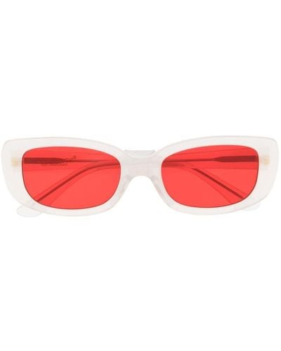 Undercover Sonnenbrille mit eckigem Gestell - Rot