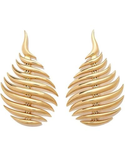 Fernando Jorge 18kt Yellow Gold Flame Drop Earrings - Metallic
