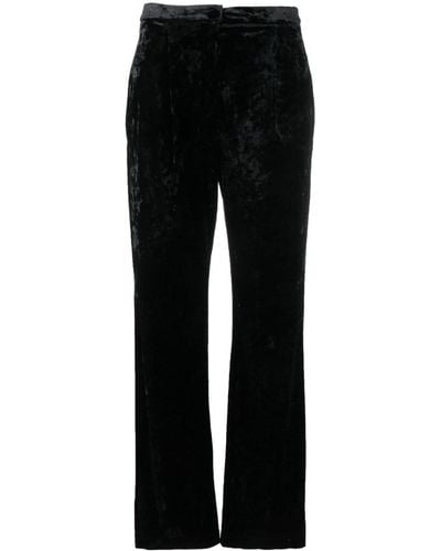 Patrizia Pepe Pantalones rectos Flowing - Negro